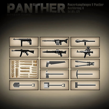 Panther Tank (Grey) | 1180 PCS