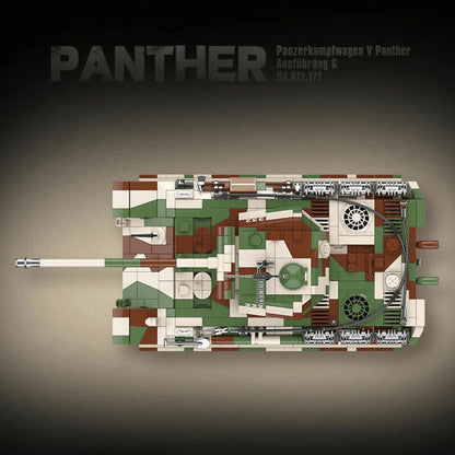 Panther Tank (Camo) | 2136 PCS